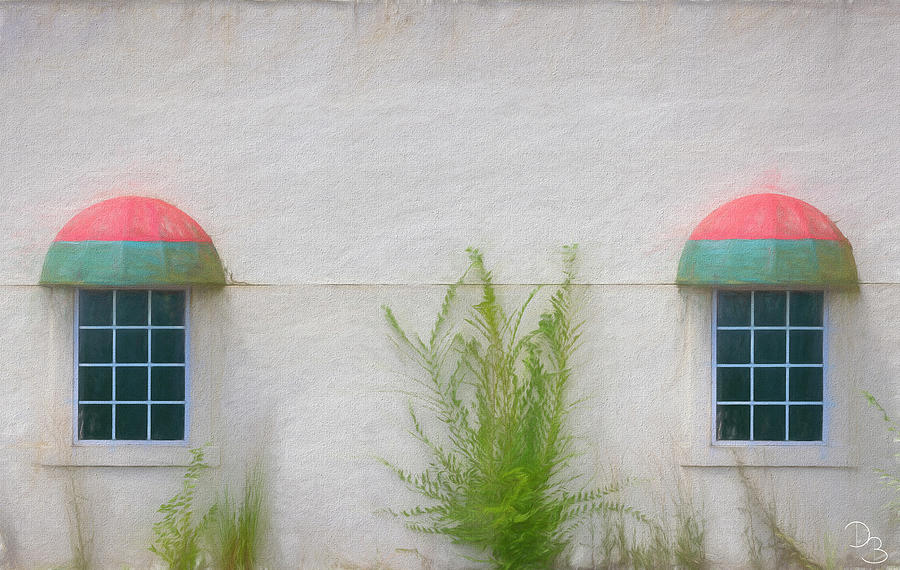 Window Photograph - Pastel Wall by Dee Browning