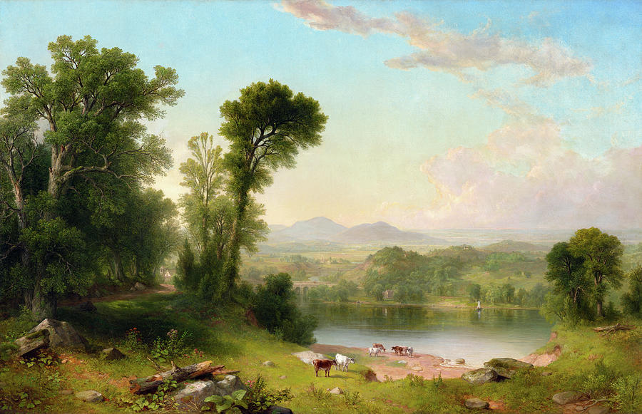 Pastoral Landscape, 1861 Painting by Asher Brown Durand - Fine Art America