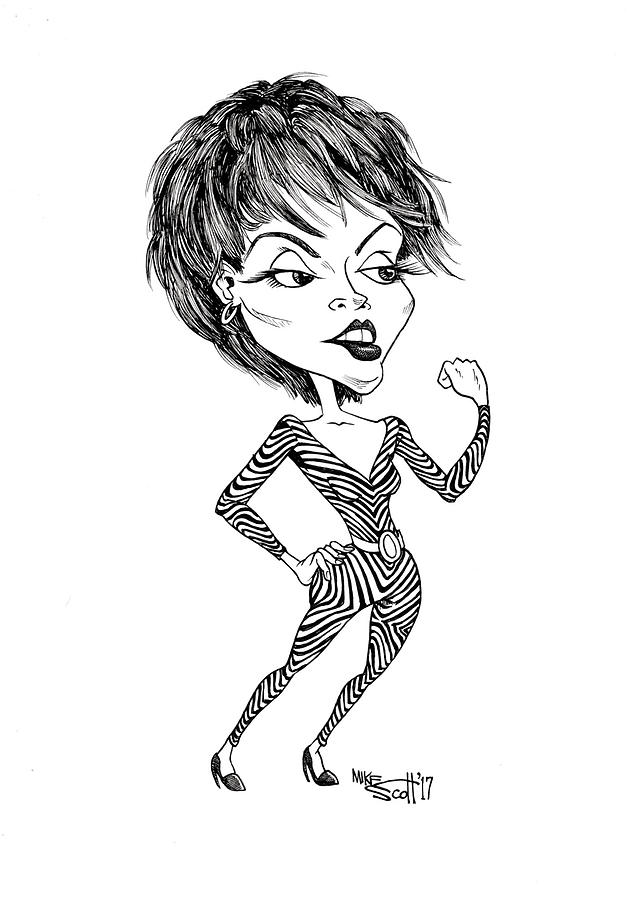 Pat Benatar Drawing by Mike Scott