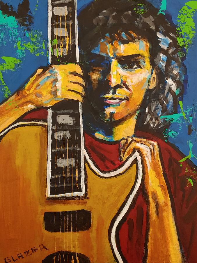 Pat Metheny Painting by Stuart Glazer | Fine Art America