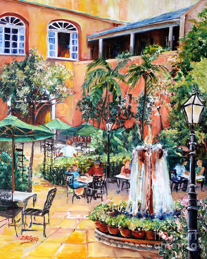 Pat OBriens Courtyard Painting by Diane Millsap