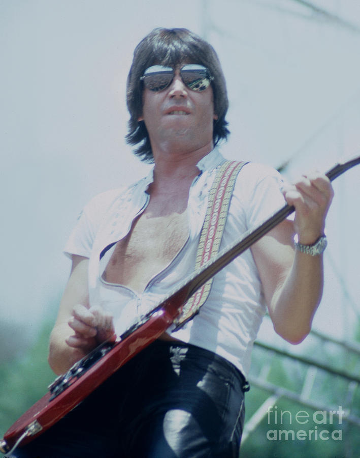 Ozzy Osbourne Photograph - Pat Travers at Day on the Green Oakland CA 7-4-81 by Daniel Larsen