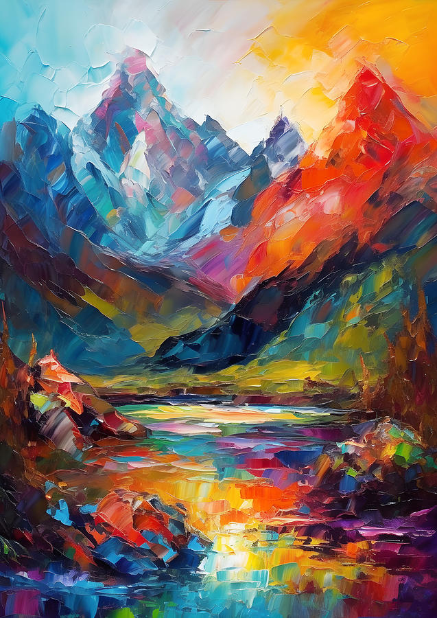 Patagonia Grandeur Torres del Paine Painting by Chris Rutledge - Fine ...