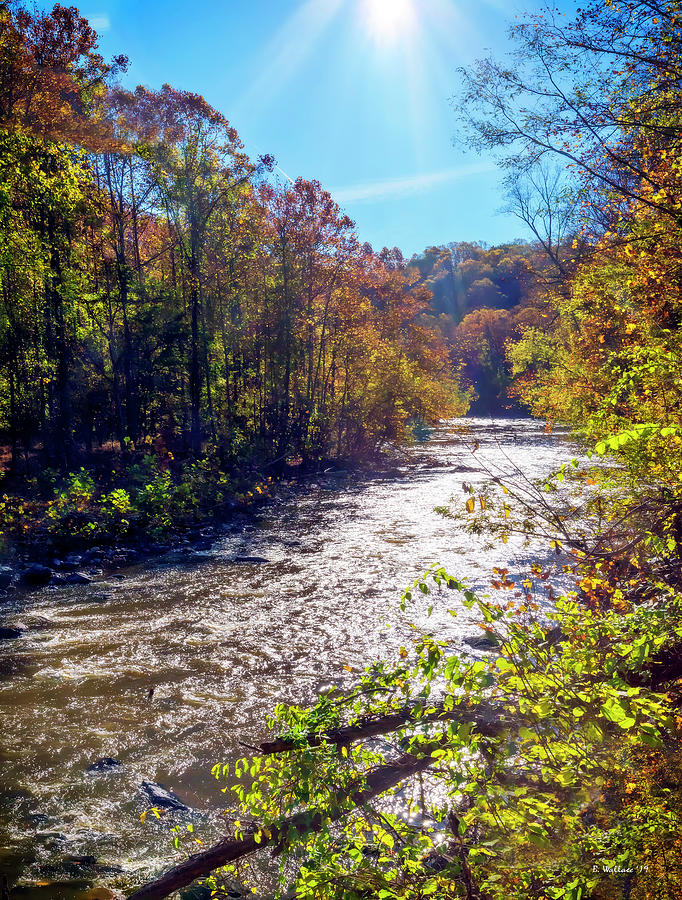 Patapsco River Sunbeams Pano Photograph by Brian Wallace - Fine Art America