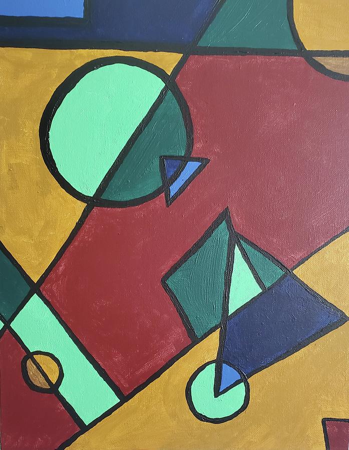 Patchwork Abstract Painting by Ashontay Simms