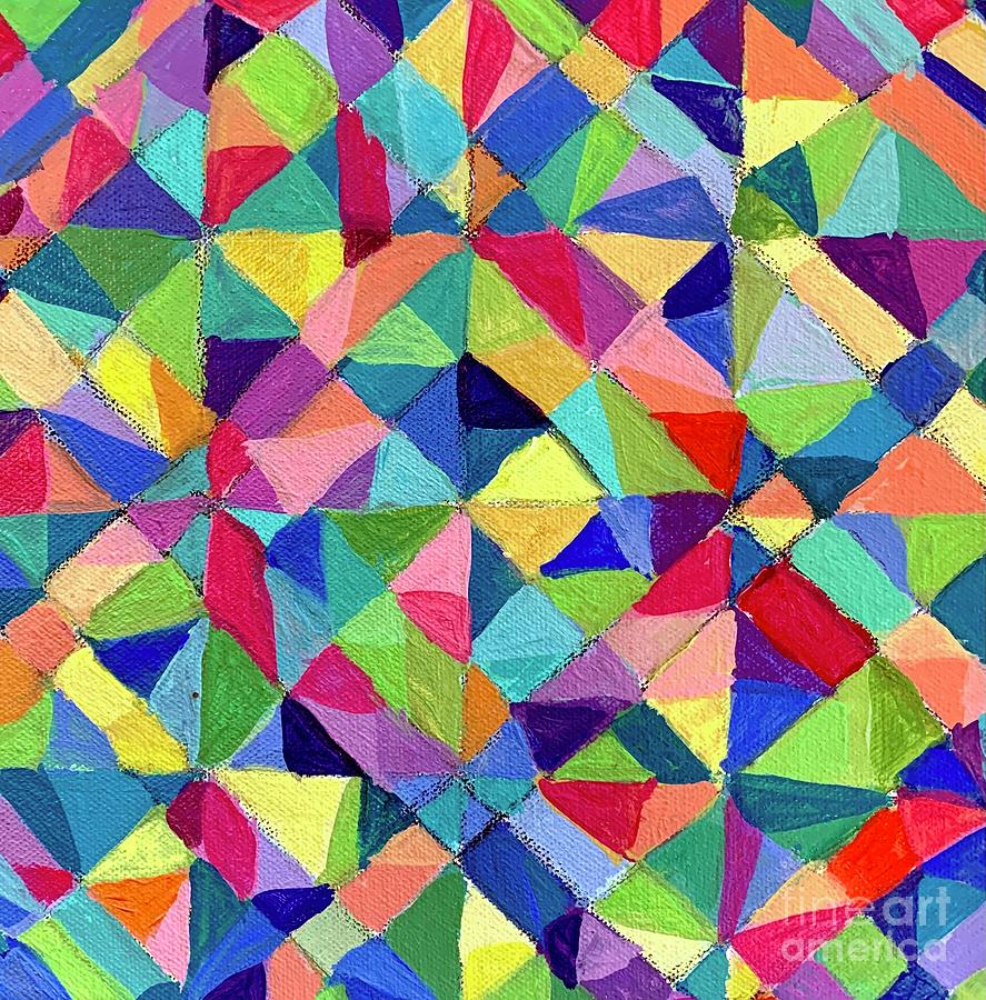 Patchwork Painting by Steevie Parks Fine Art America