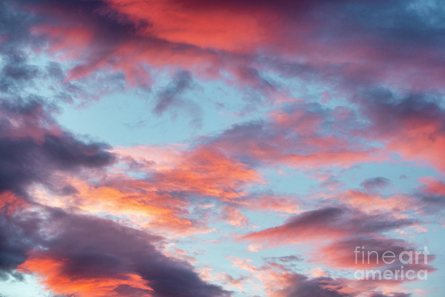 Sunset Photograph - Patchwork Sunset Sky by Tim Gainey