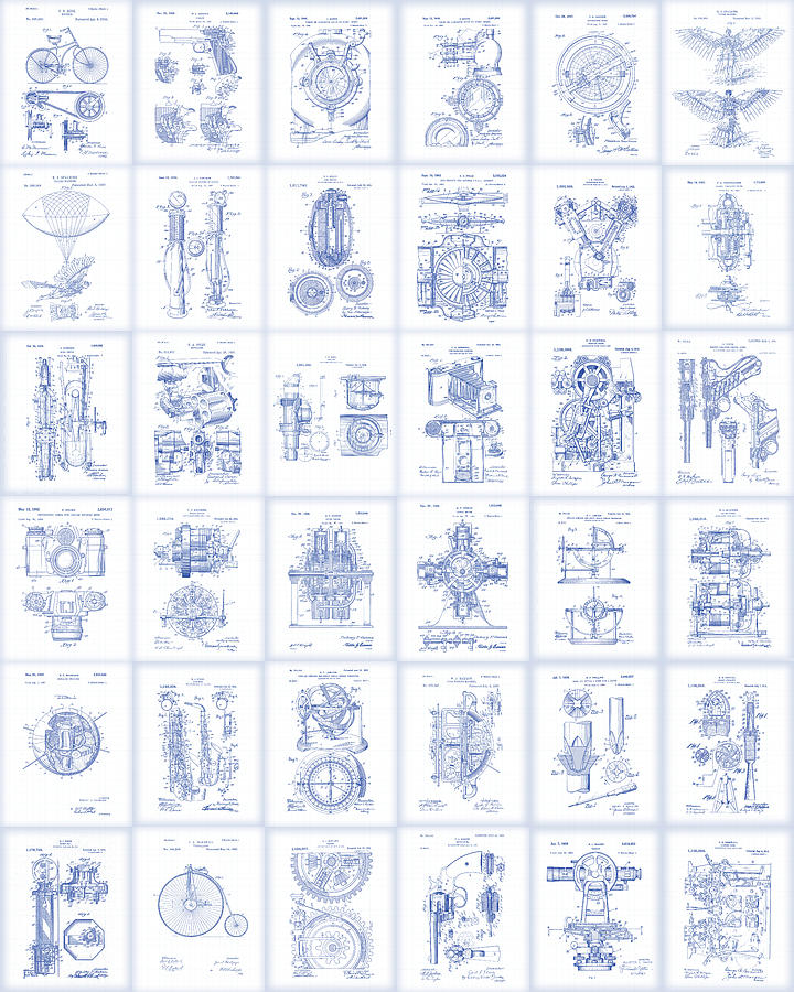 Patent Wallpaper Two Digital Art by Gary Grayson