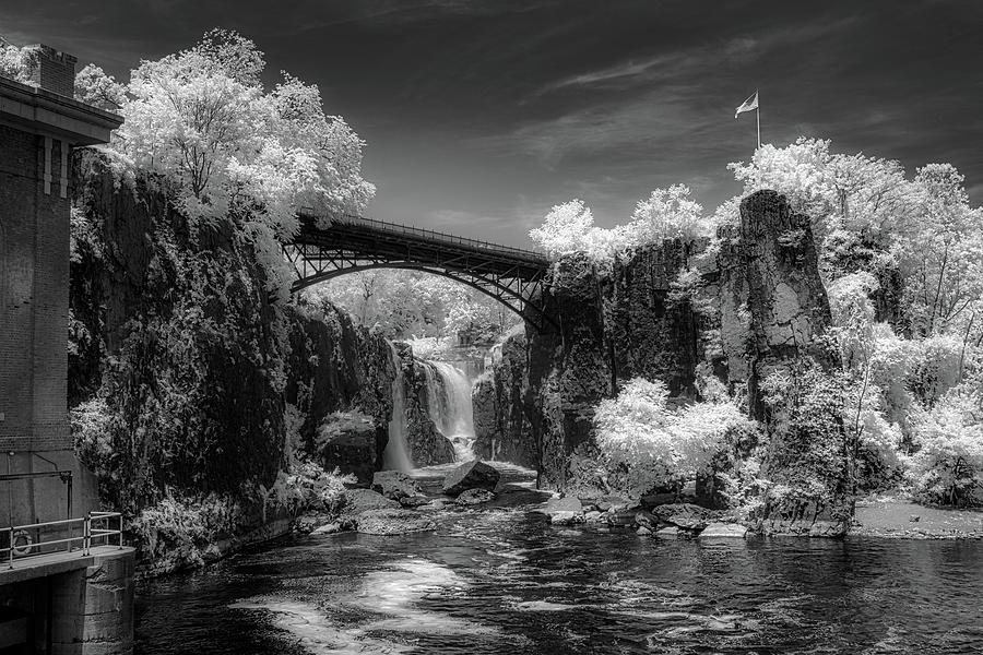 Paterson Great Falls National Historical Park Infrared Photograph by Jerry Fornarotto
