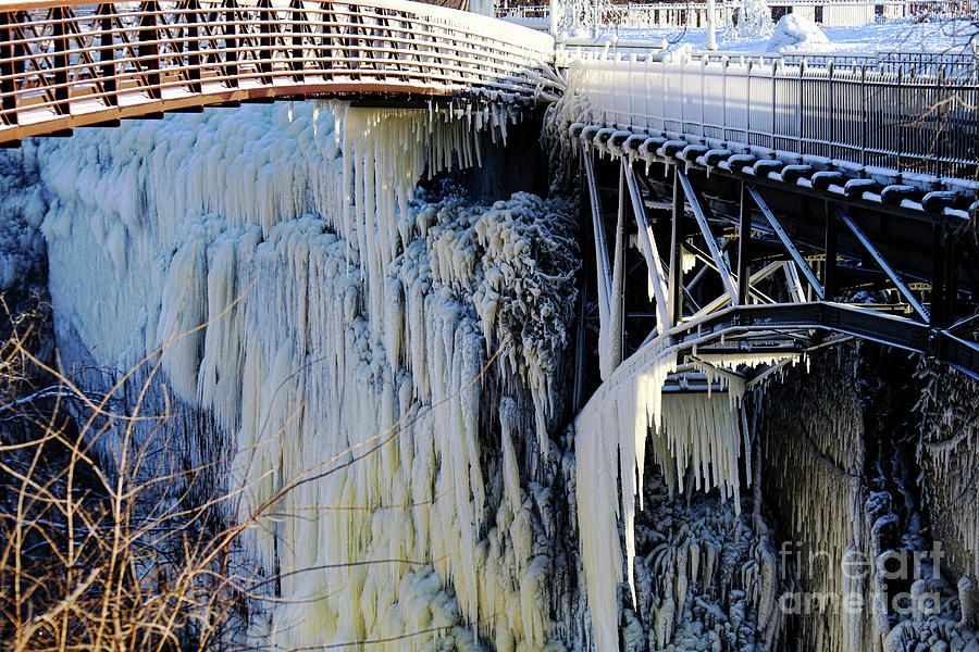 Paterson Great Falls Wall of Ice Photograph by Paul Ward
