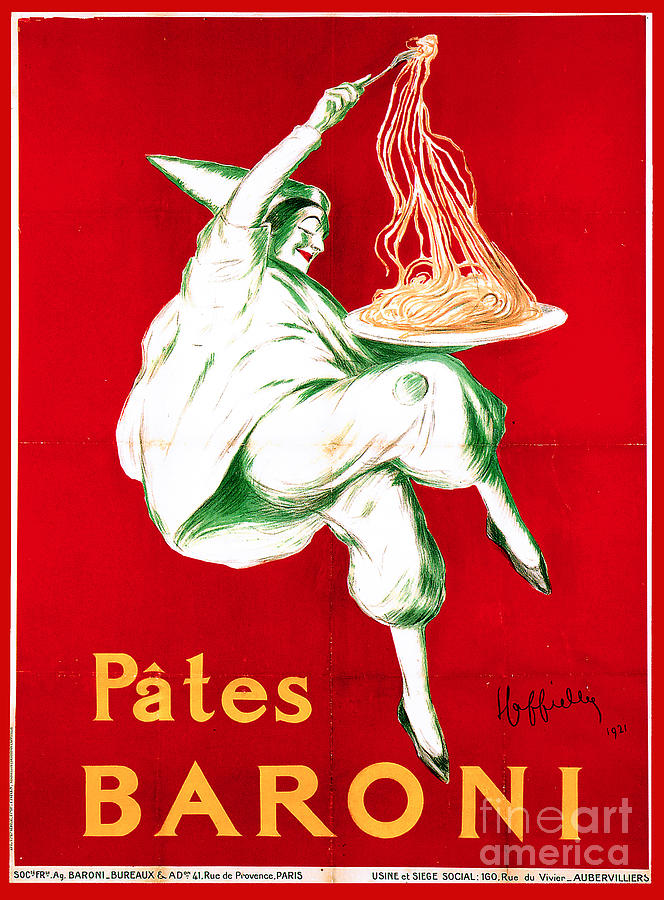Pates Baroni Poster Painting by Cappiello Fine Art America