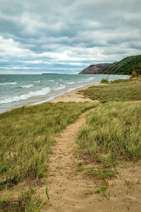 Path along Esch Beach Photograph by Joe Kopp