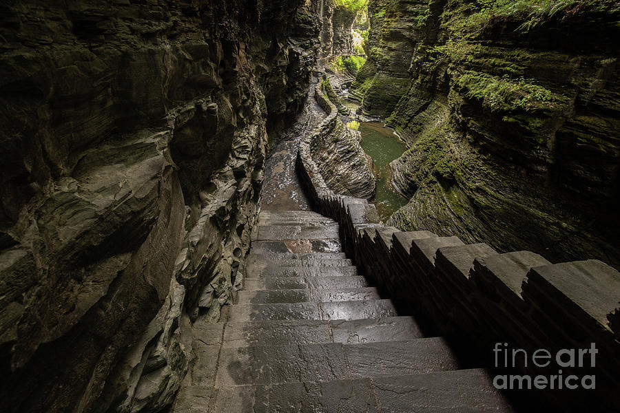 Frowning Cliff at Watkins Glen Photograph by Jeannette Hunt