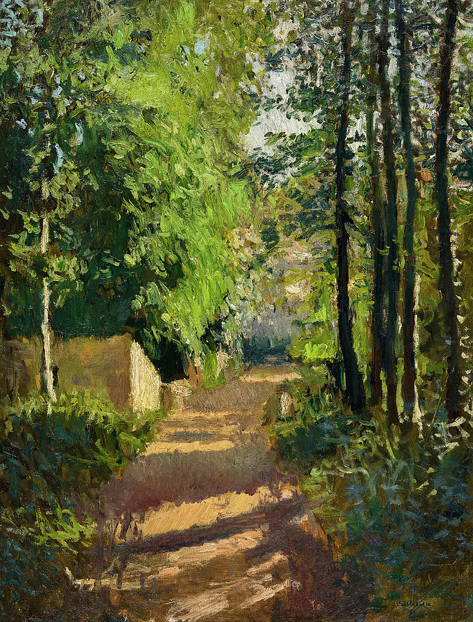 Path in a Wood in Normandy, 1882 Painting by Gustave Caillebotte - Pixels