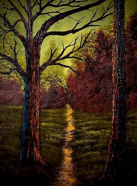 Path into the Woods Painting by Willy Proctor