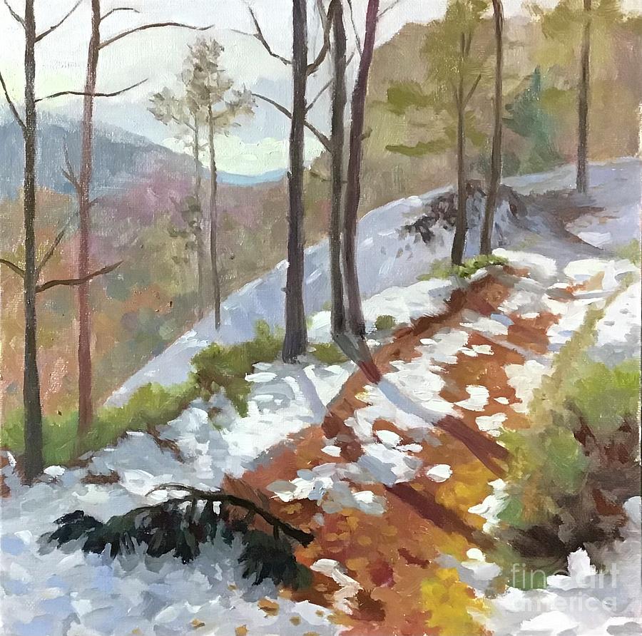 Path Through the Cairngorms  Painting by Anne Marie Brown