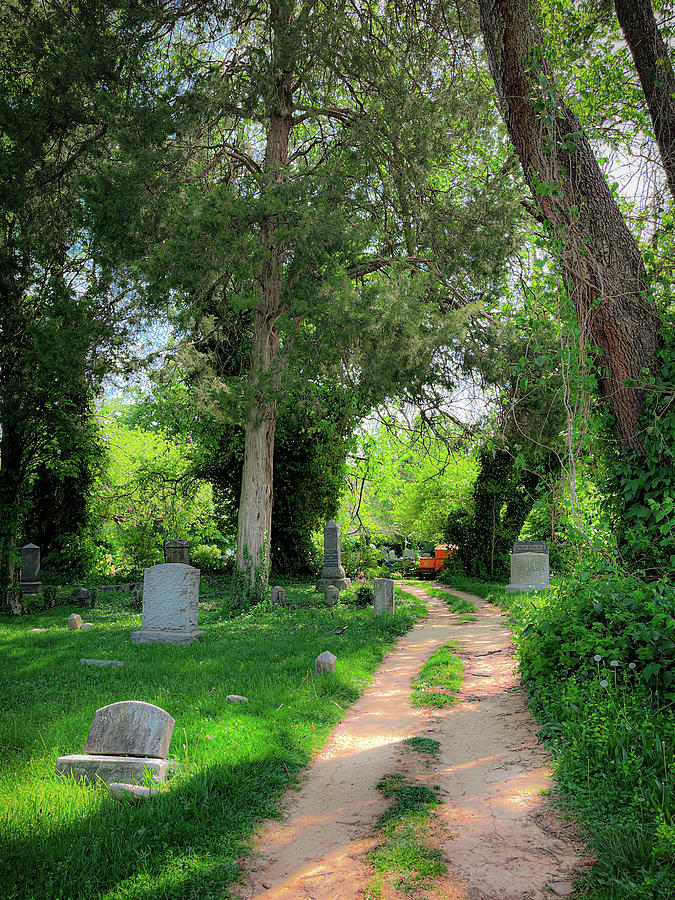 Path through the Cemetery Photograph by Lora J Wilson