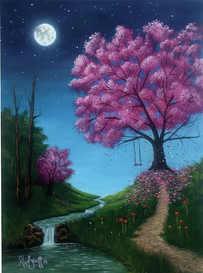 Path to Blossom Painting by Alex Izatt