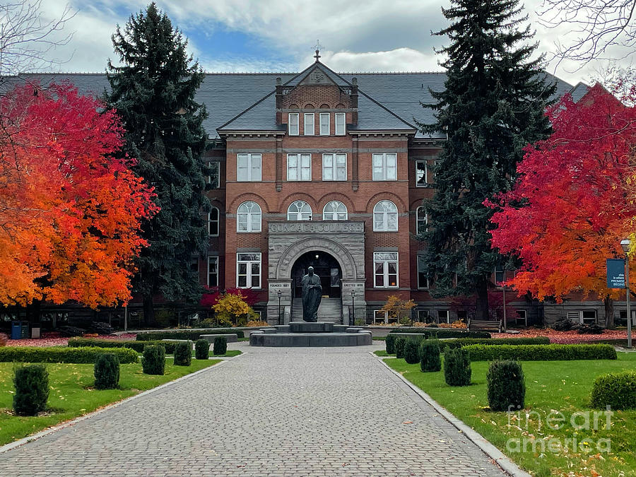 Path to Gonzaga in Autumn Photograph by Carol Groenen
