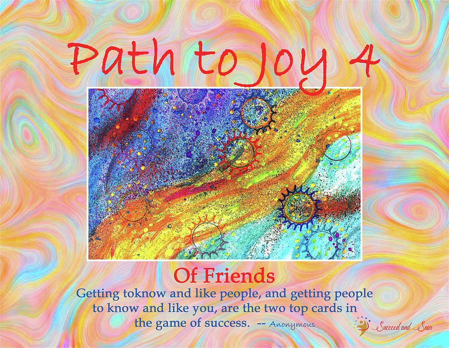 Path to Joy 4 - Friends Mixed Media by Sandra Ford