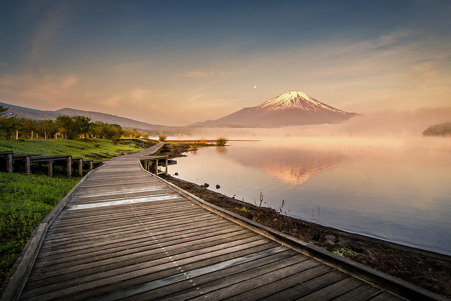Path to Mt.Fuji Photograph by Nuttapoom Amornpashara