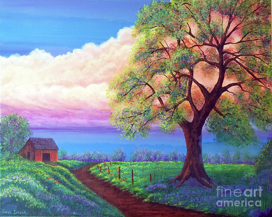 Path to the Barn Painting by Sarah Irland