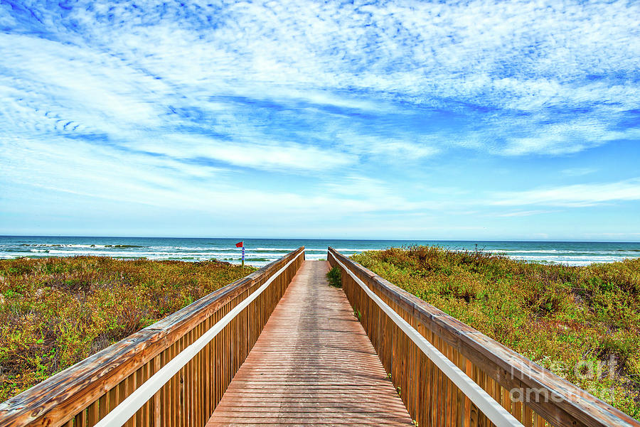 Path to the Beach - South Padre Photograph by Bee Creek Photography - Tod and Cynthia