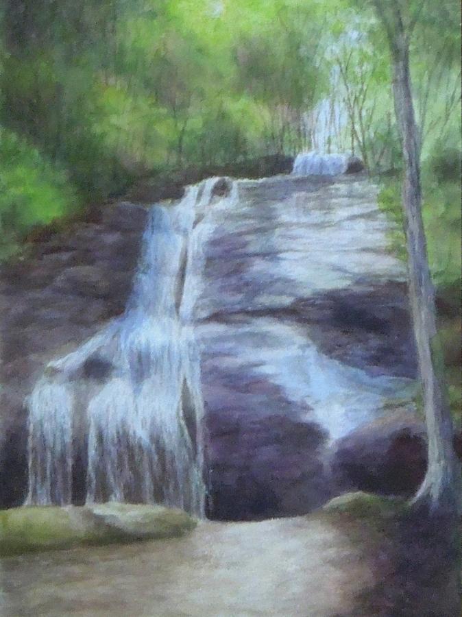 Path to the Falls Painting by Phyllis Andrews