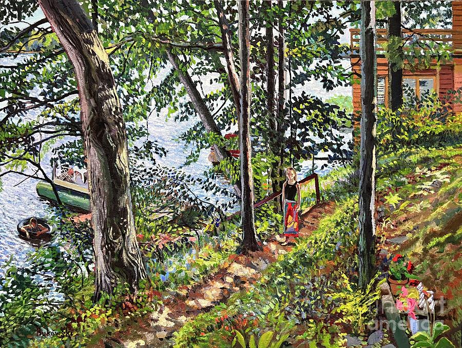 Summer Painting - Path to the Lake by William Bukowski