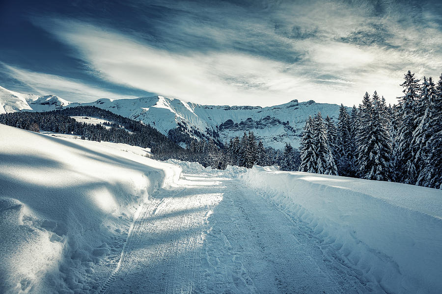 Path to the Mont Blanc Massif Photograph by Benoit Bruchez