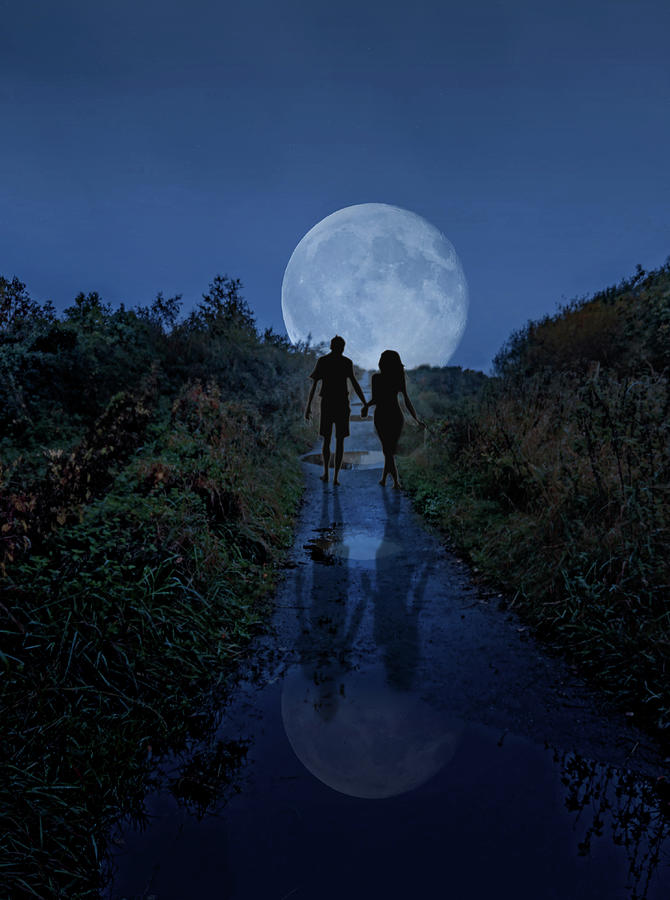 Path To The Moon Digital Art