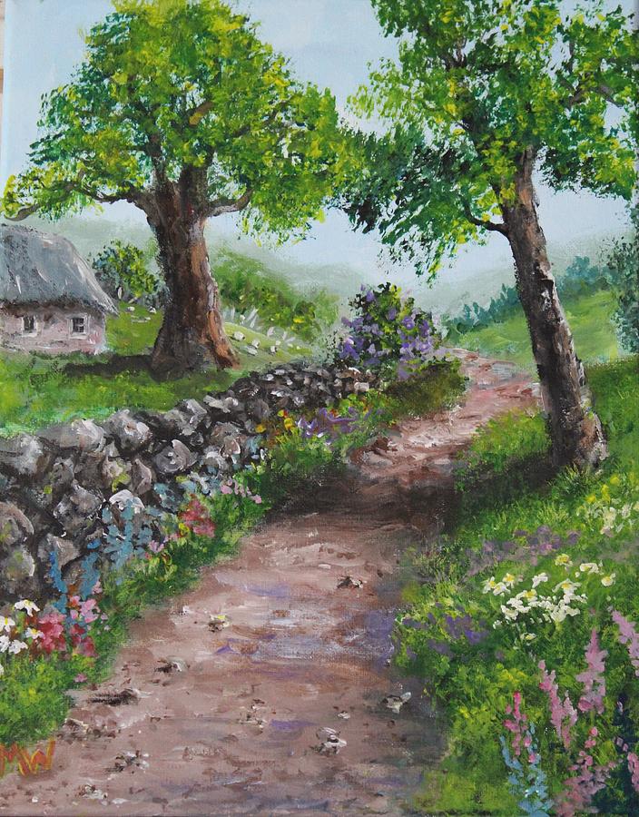 Path to the past Painting by Megan Walsh