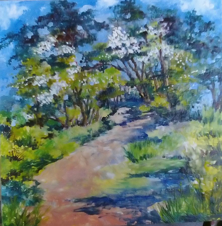 Path To The Woods-spring Painting