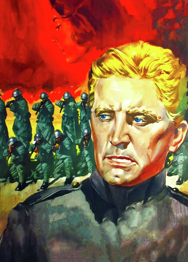 Kirk Douglas Painting - Paths of Glory, 1957, movie poster painting by Movie World Posters