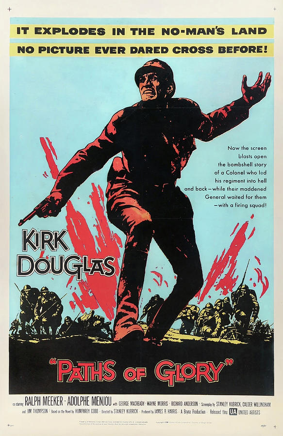 Kirk Douglas Mixed Media - Paths of Glory movie poster 1957 by Movie World Posters