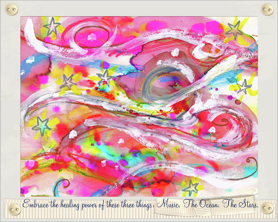 Paths to Joy 2023 06 PEACE AND GOOD WILL Poster Mixed Media by Sandra Gould Ford