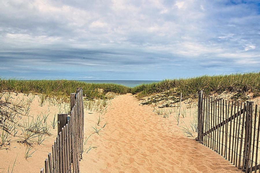 Pathway to an Ocean Beach Photograph by Dave Jonasen | Fine Art America