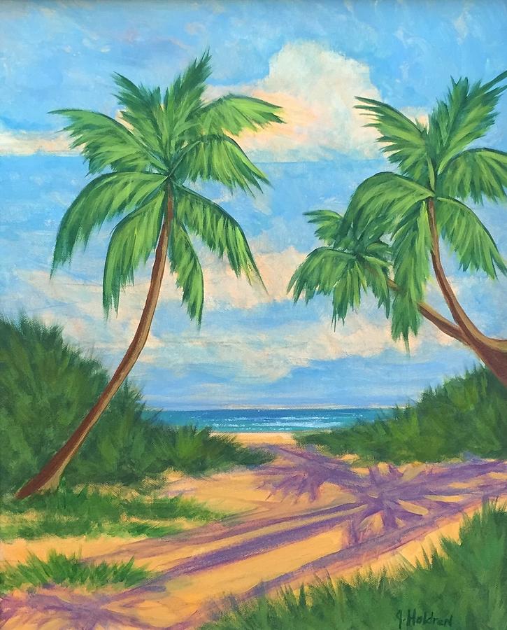 Pathway To Paradise Painting By Justin Holdren