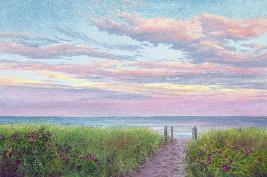 Beach Painting - Pathway to Serenity by Lucie Bilodeau