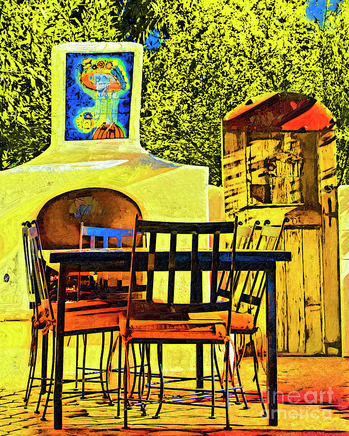 Patio Dining Digital Art by Kirt Tisdale