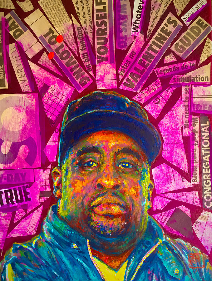 Patrice ONeal Painting by Jacob Wayne Bryner