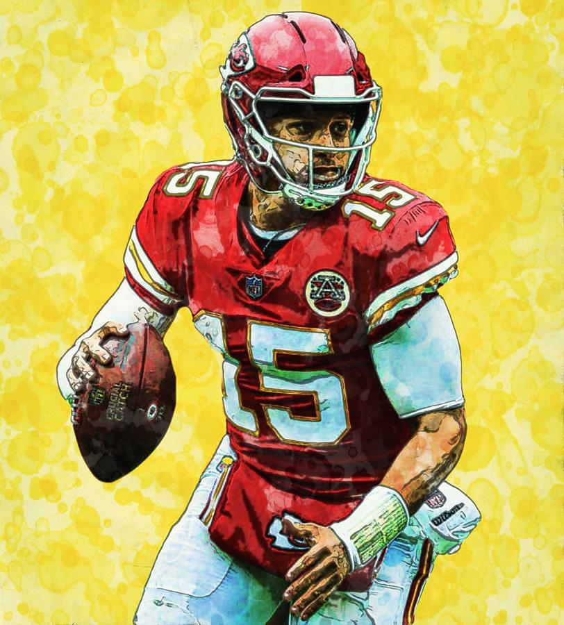 Patrick Mahomes Chiefs QB Digital Art by Bob Smerecki - Pixels