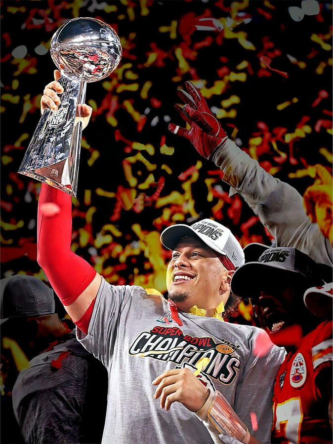 Patrick Mahomes Hold The Cup Digital Art By Lucas Miller Pixels