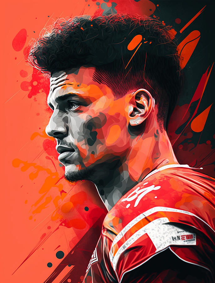 Patrick Mahomes Kansas City Chief Digital Art by Thuy Dinh Thi - Pixels