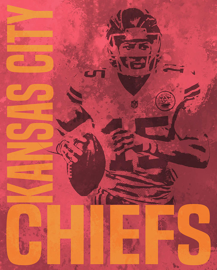 Patrick Mahomes KANSAS CITY CHIEFS APPAREL T SHIRT PIXEL ART 2 Spiral  Notebook by Joe Hamilton - Pixels