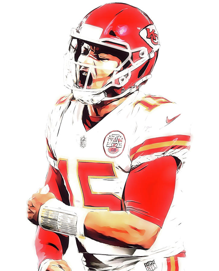 Patrick Mahomes Kansas City Chiefs Watercolor Strokes Pixel Art 601 ...