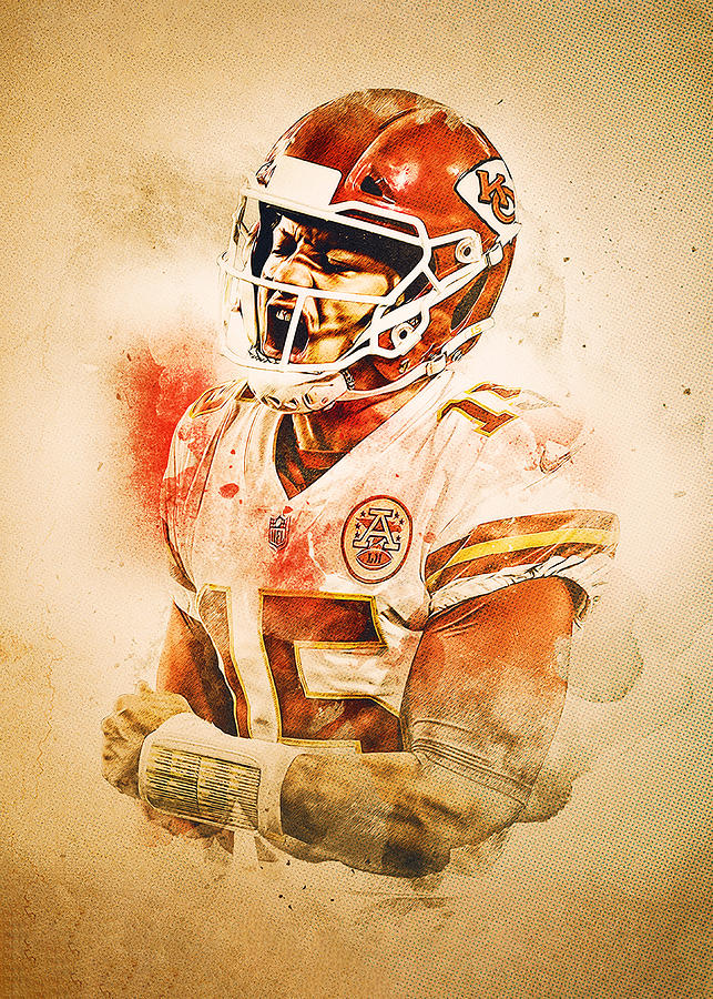 Patrick Mahomes Kansas City Chiefs Digital Art by Yoyo Di