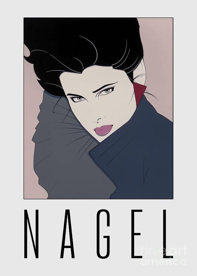 Patrick Nagel Confident Look Mixed Media By Magical Vintage Pixels   Patrick Nagel Confident Look Magical Vintage 