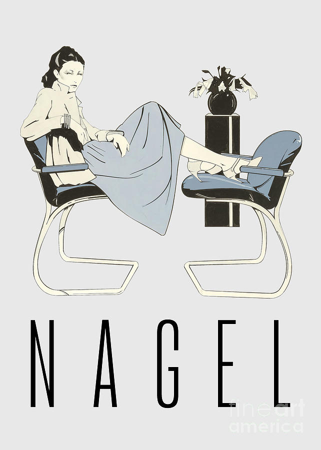 Patrick Nagel Woman With Two Chairs Mixed Media By Magical Vintage   Patrick Nagel Woman With Two Chairs Magical Vintage 