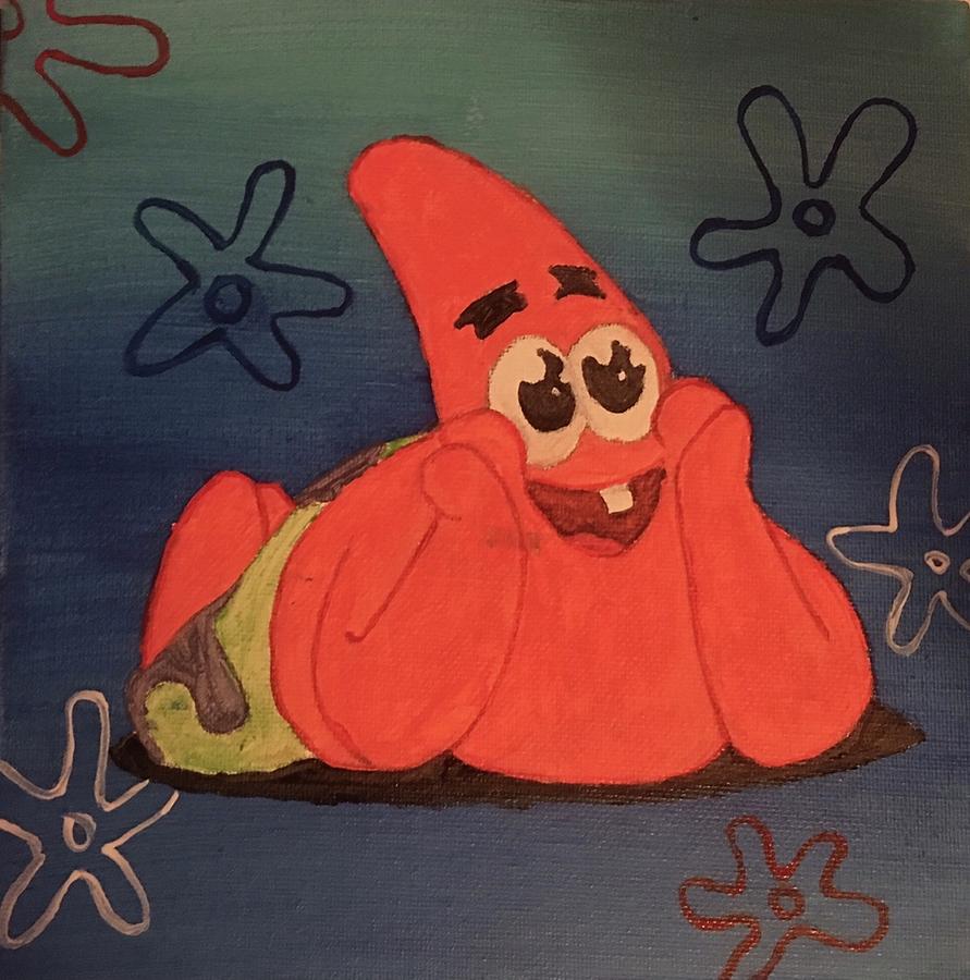 Patrick Star Painting by Esmeralda Ramirez